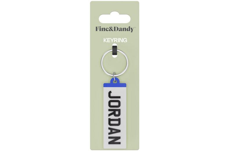 Fine and Dandy Jordan Number Plate Keyring Fine and Dandy Jordan Number Plate Keyring