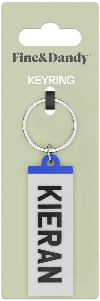 Fine and Dandy Kieran Number Plate Keyring