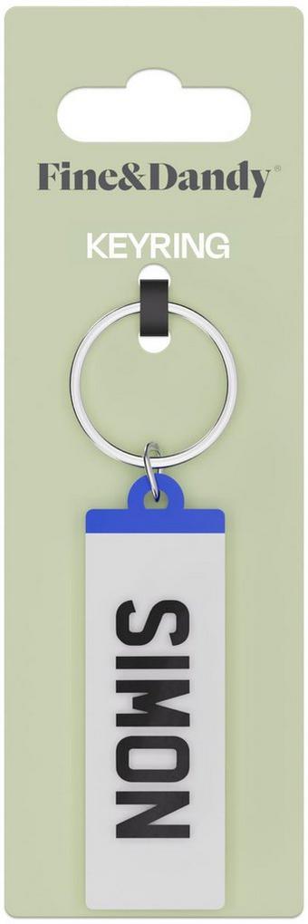 Fine and Dandy Simon Number Plate Keyring