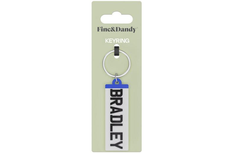 Fine and Dandy Bradley Number Plate Keyring Fine and Dandy Bradley Number Plate Keyring