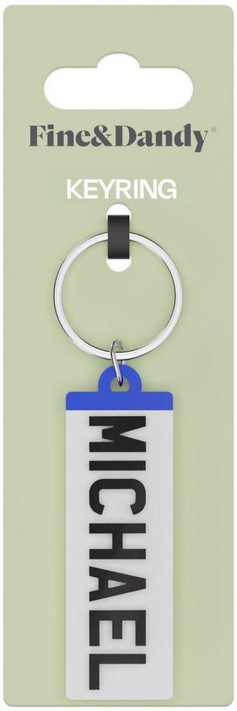 Fine and Dandy Michael Number Plate Keyring