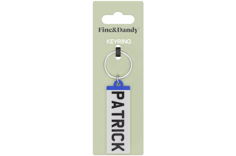 Fine and Dandy Patrick Number Plate Keyring Fine and Dandy Patrick Number Plate Keyring