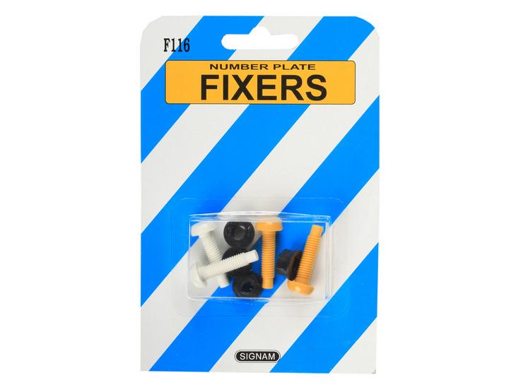 Number Plate Fixers - Nylon Nuts and Bolts