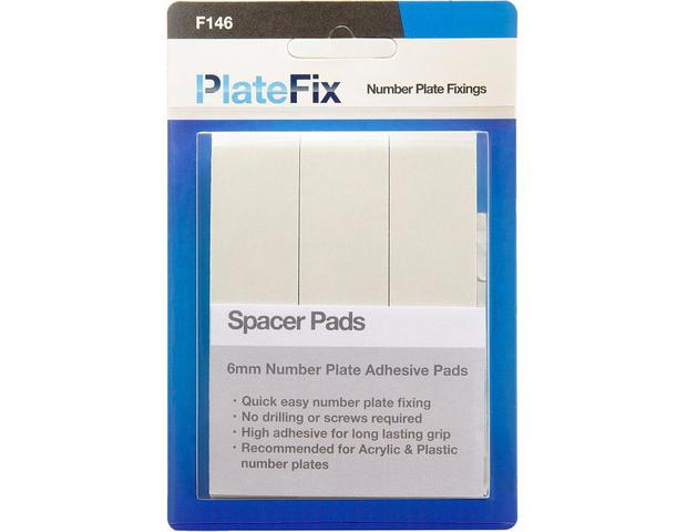 Number Plate Fixings-10 X Professional Double Sided Pads 