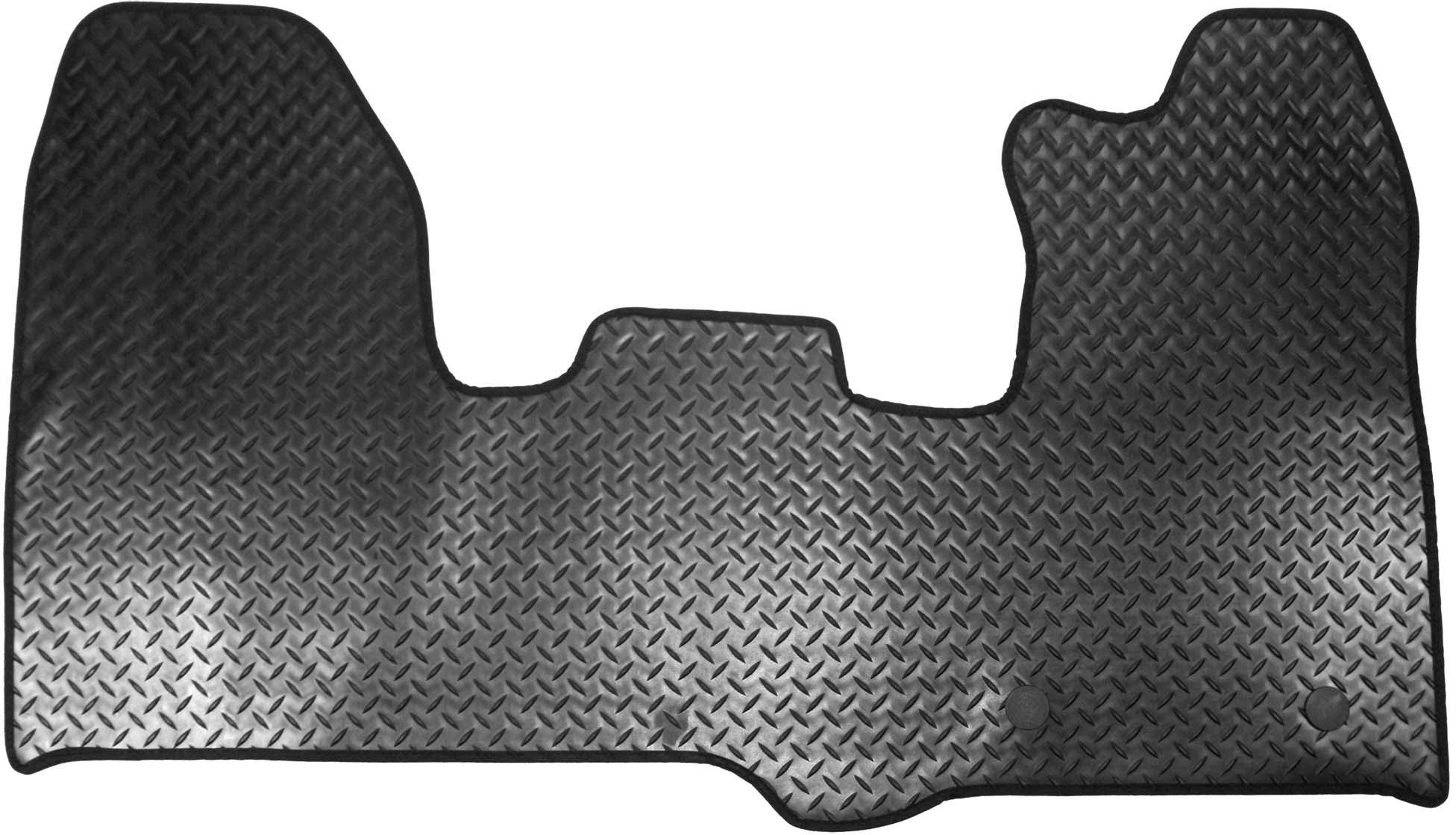 Halfords Ford Transit Custom Swb - Rubber Van Mat 2 Clips (Ww3272)