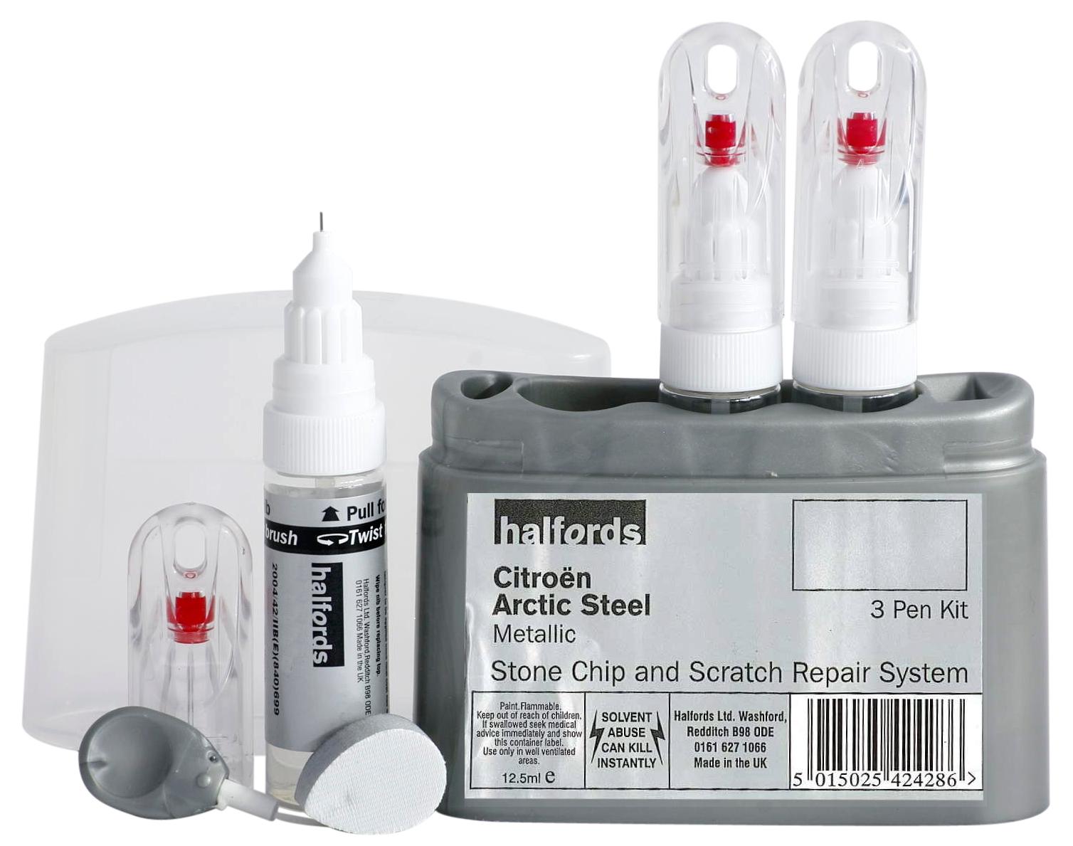 Halfords Citroen Arctic Steel Scratch & Chip Repair Kit Halfords UK