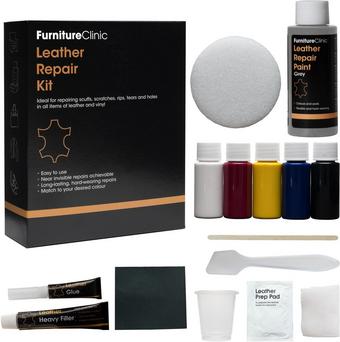 Furniture Clinic Complete Leather Repair Kit - Grey