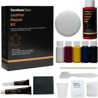 Furniture Clinic Complete Leather Repair Kit - Red