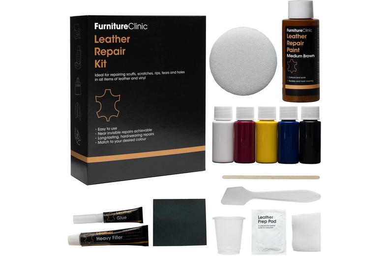 Furniture Clinic Complete Leather Repair Kit - Medium Brown Furniture Clinic Complete Leather Repair Kit - Medium Brown
