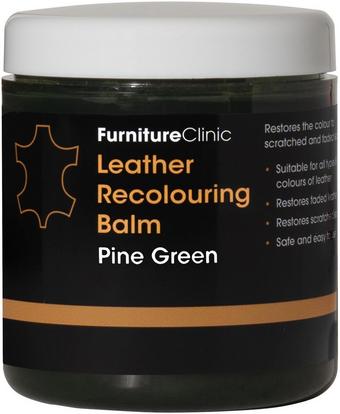 Furniture Clinic Leather Recolouring Balm - Pine Green