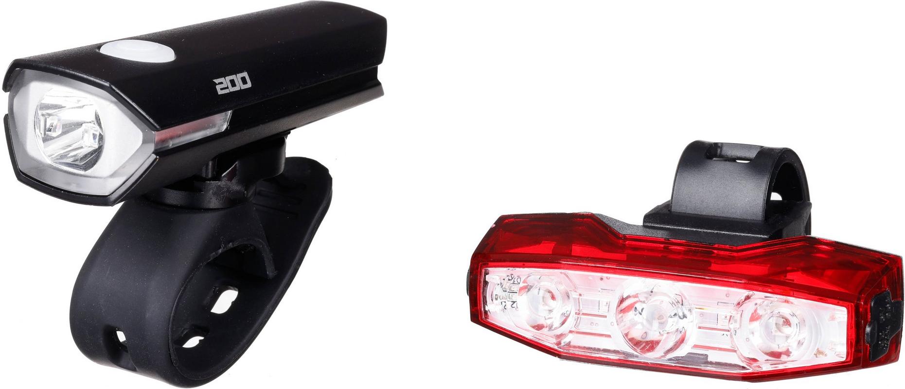 Halfords Front 200 Rear 50 Light Set | Extra 8% off for BC Members