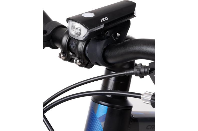 Halfords Front 200 Rear 50 Bike Light Set Halfords Front 200 Rear 50 Bike Light Set