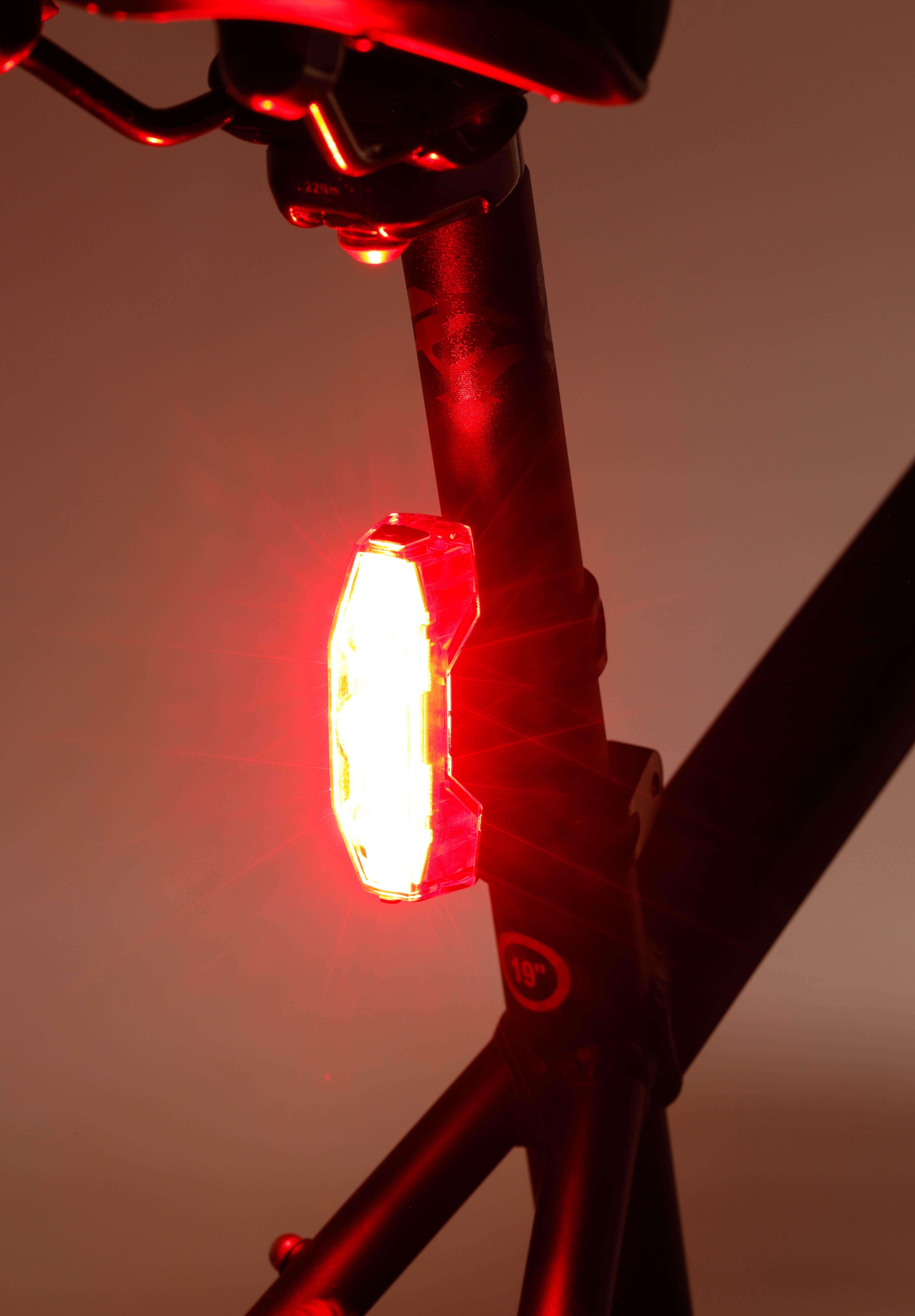 Halfords Front 200 Rear 50 Bike Light Set