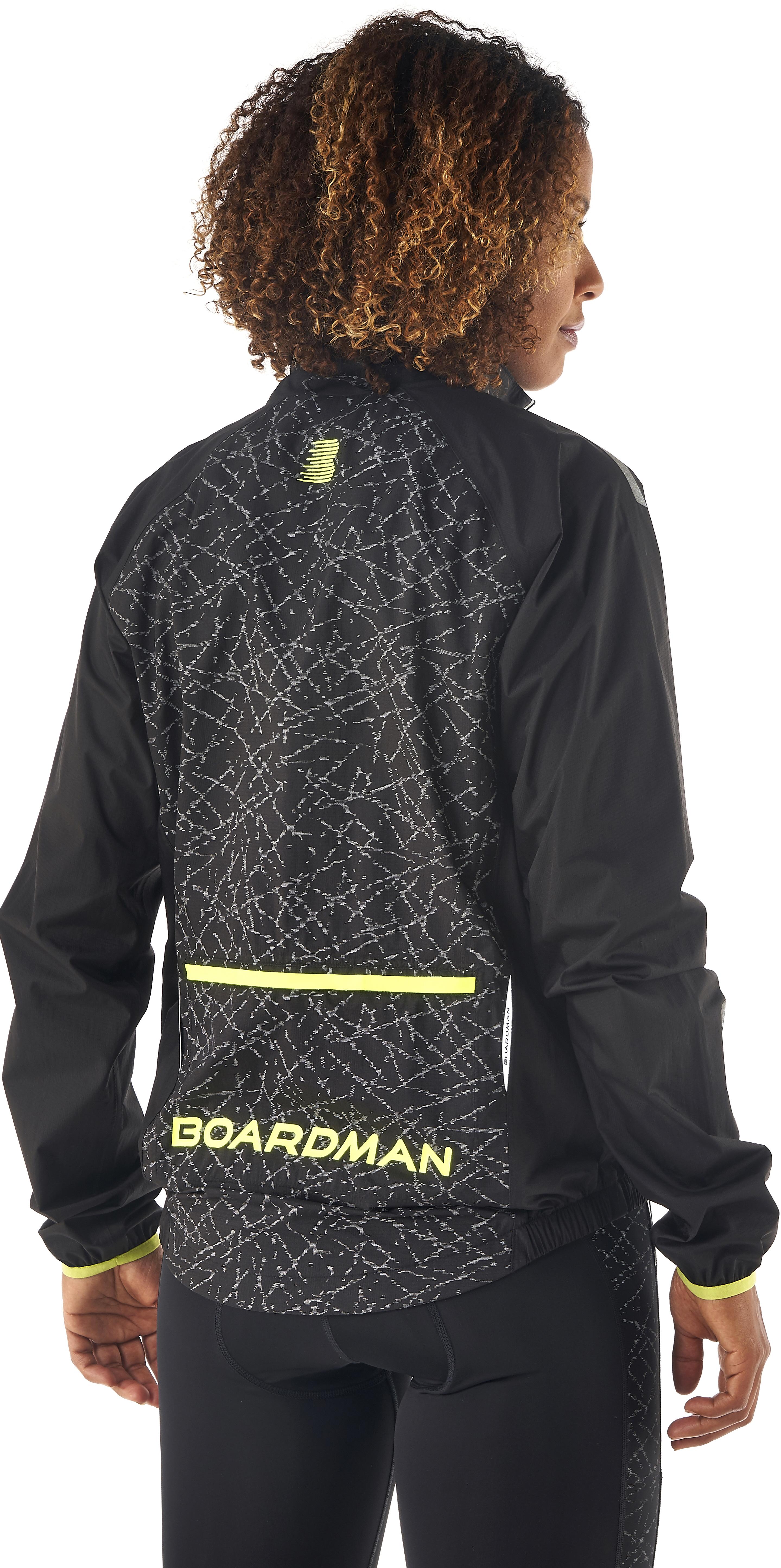 Boardman Womens Reflective Waterproof Jacket Black