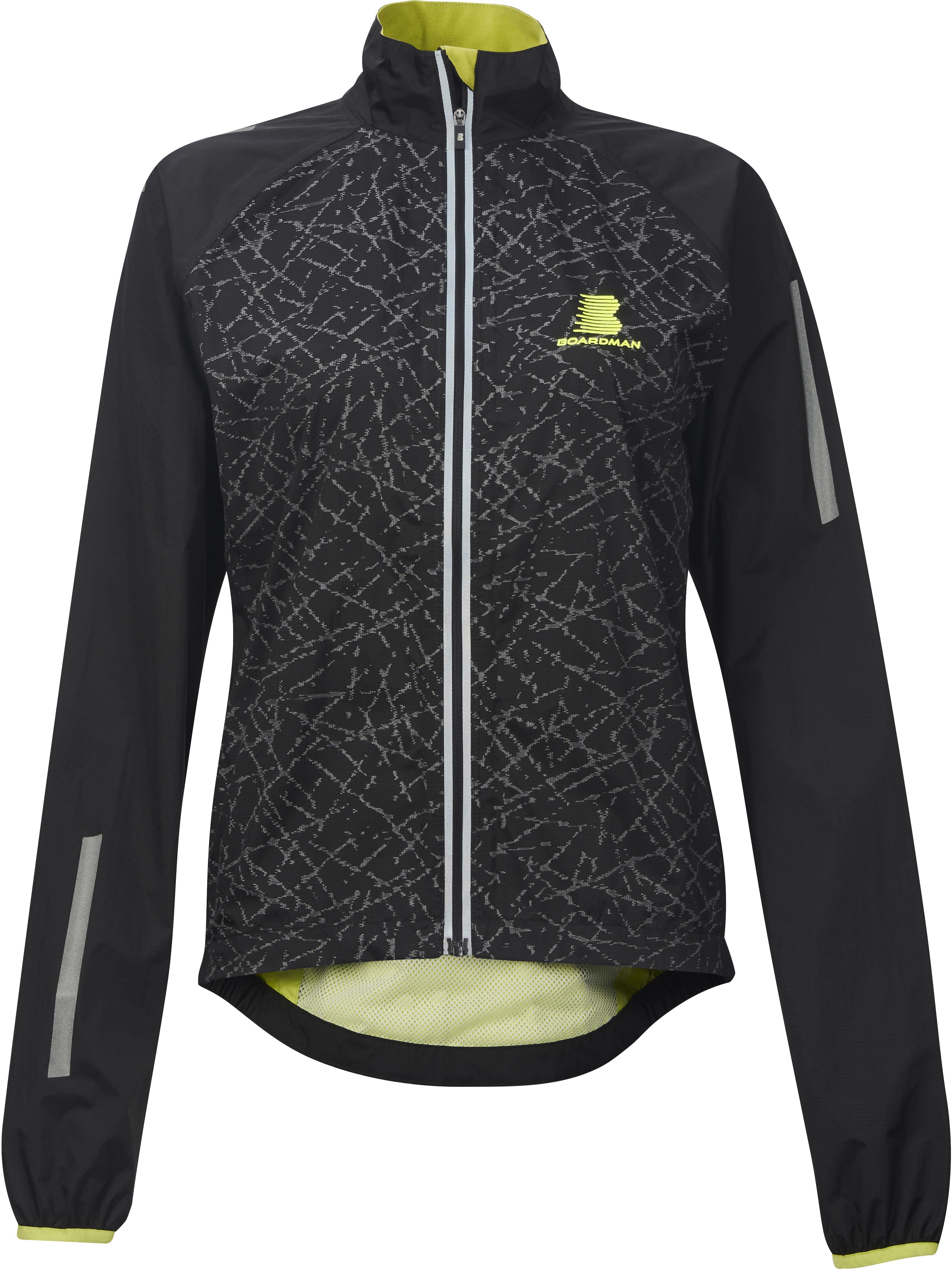 Boardman Womens Reflective Waterproof Jacket Black