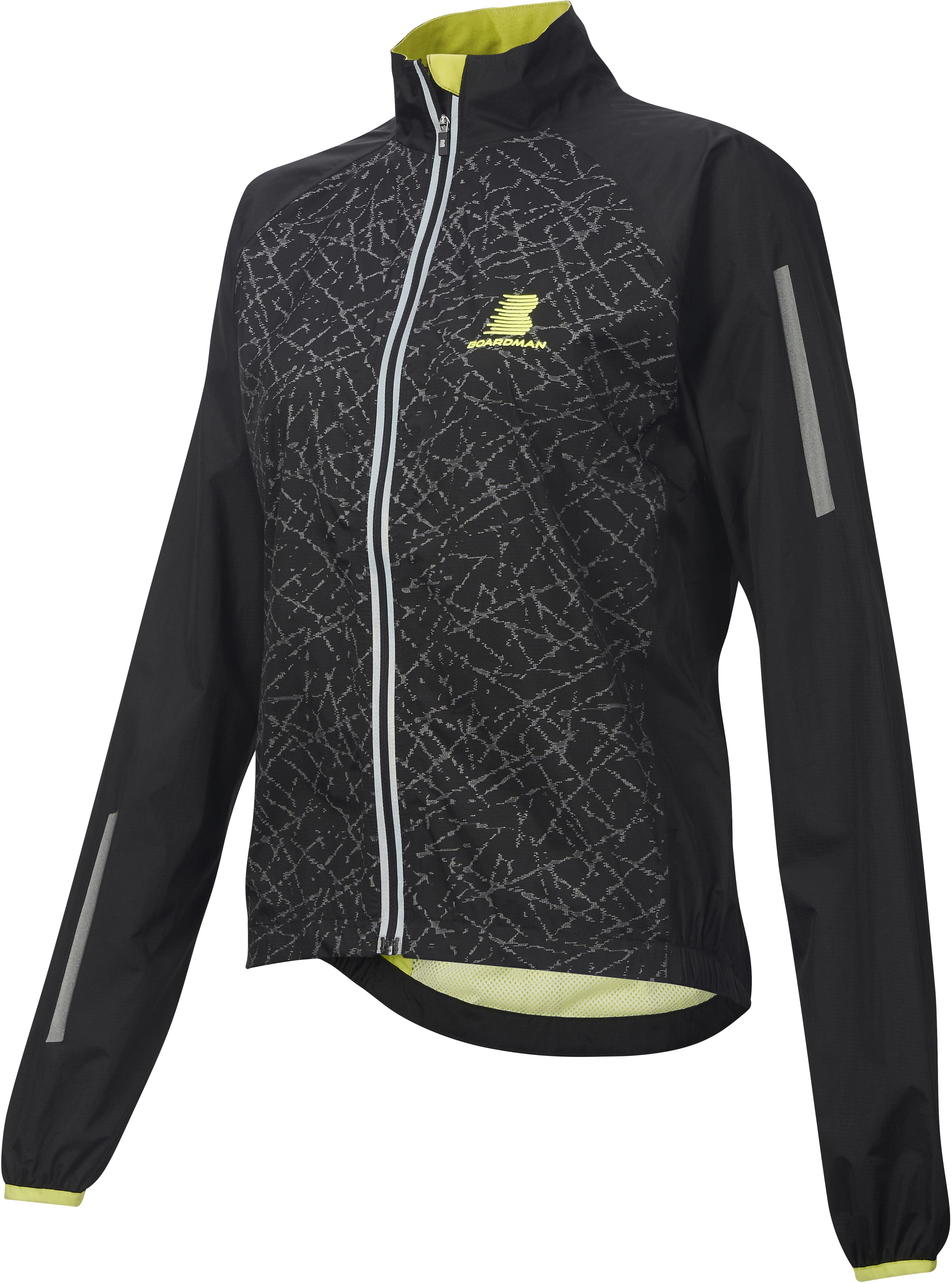 Boardman Womens Reflective Waterproof Jacket Black