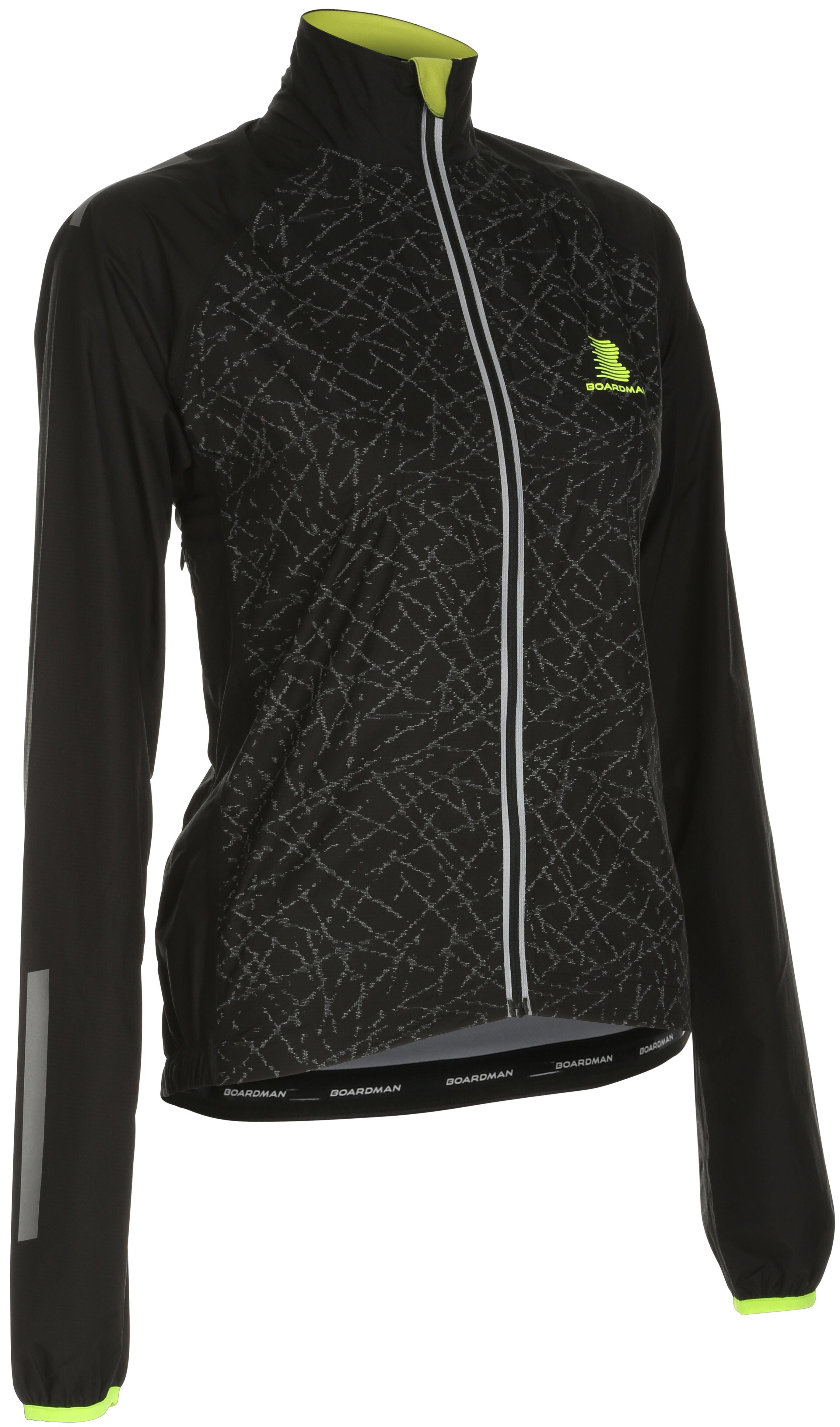 Boardman Womens Reflective Waterproof Jacket Black