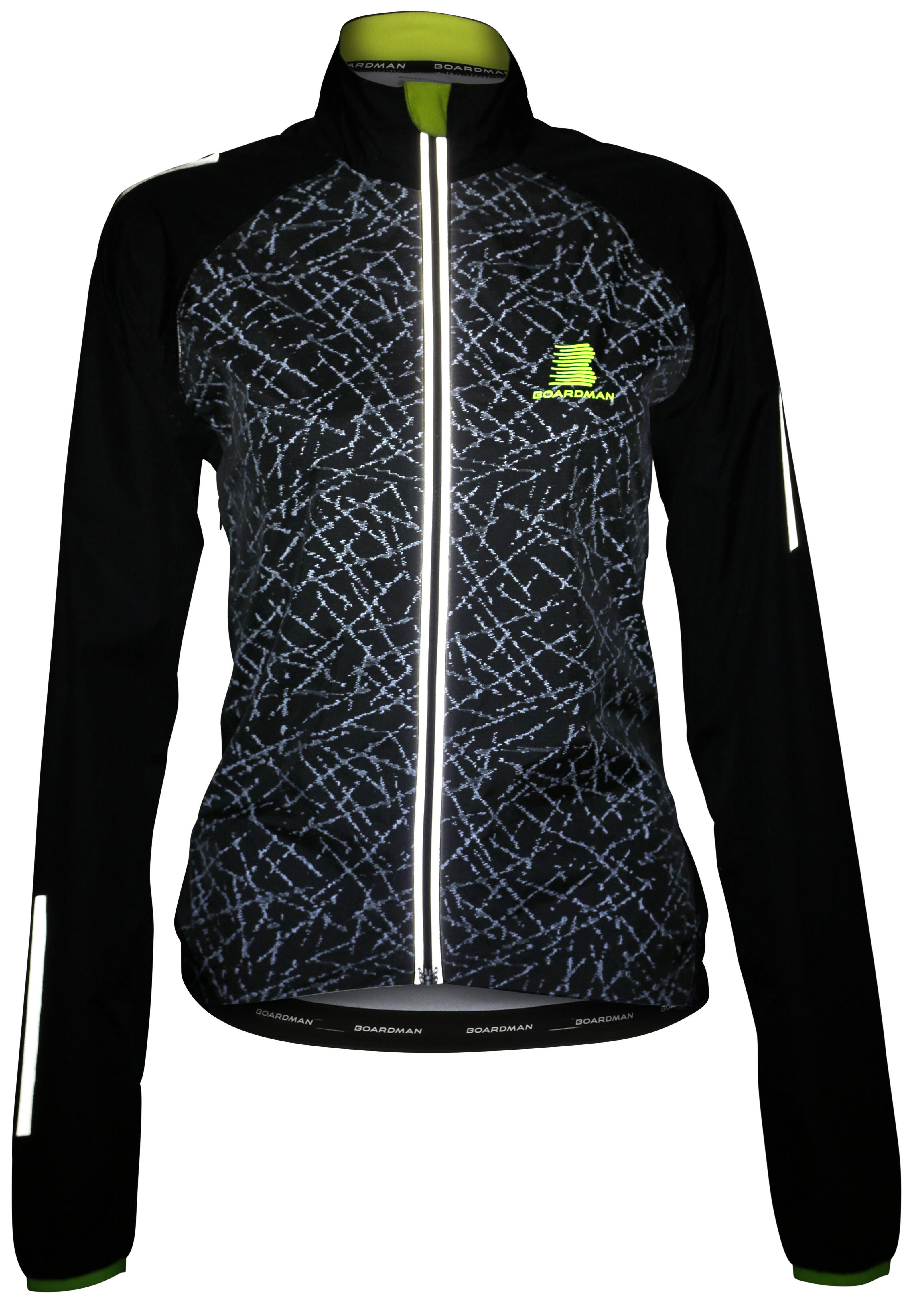 Boardman Womens Reflective Waterproof Jacket Black