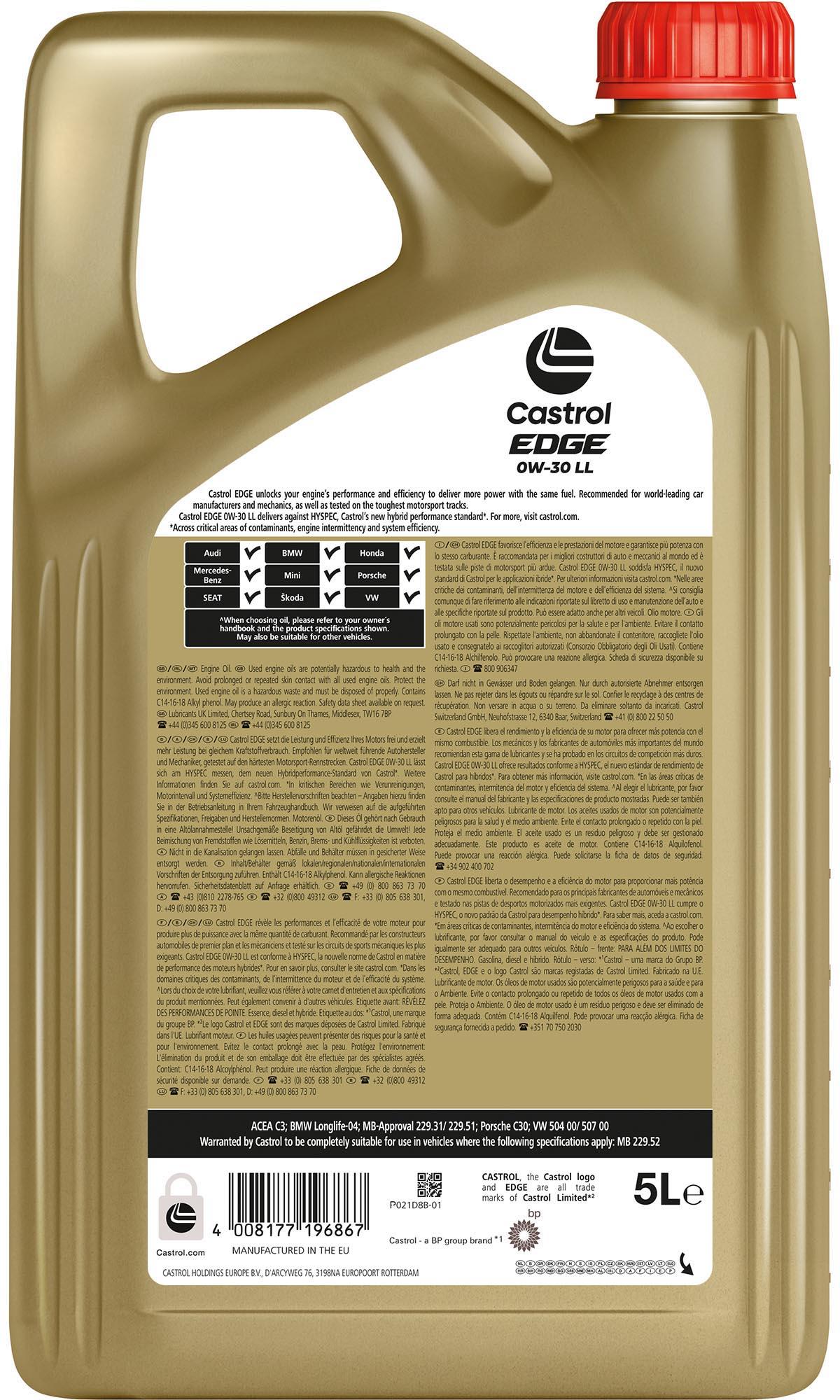 Castrol EDGE 0W-30 LL 5L