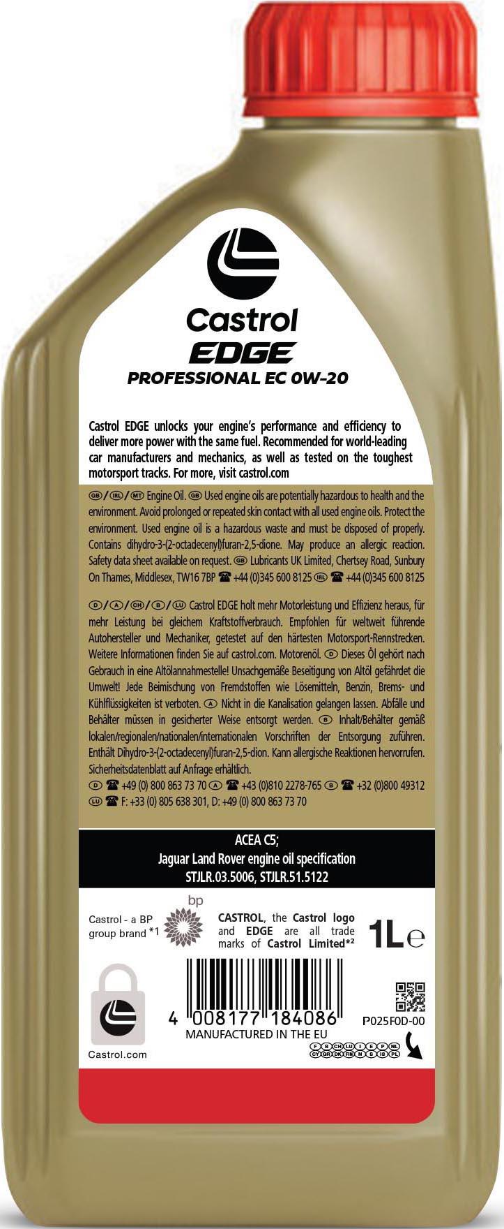 Castrol EDGE Professional EC 0W-20 1L