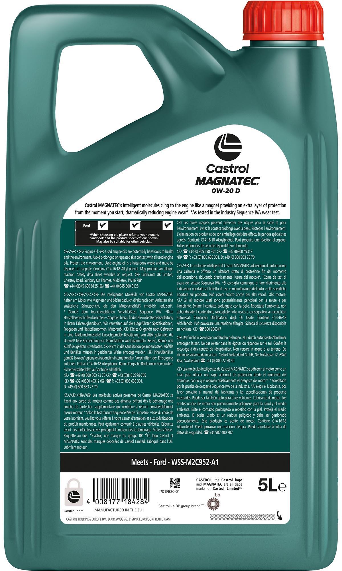 Castrol MAGNATEC 0W-20 D 5L