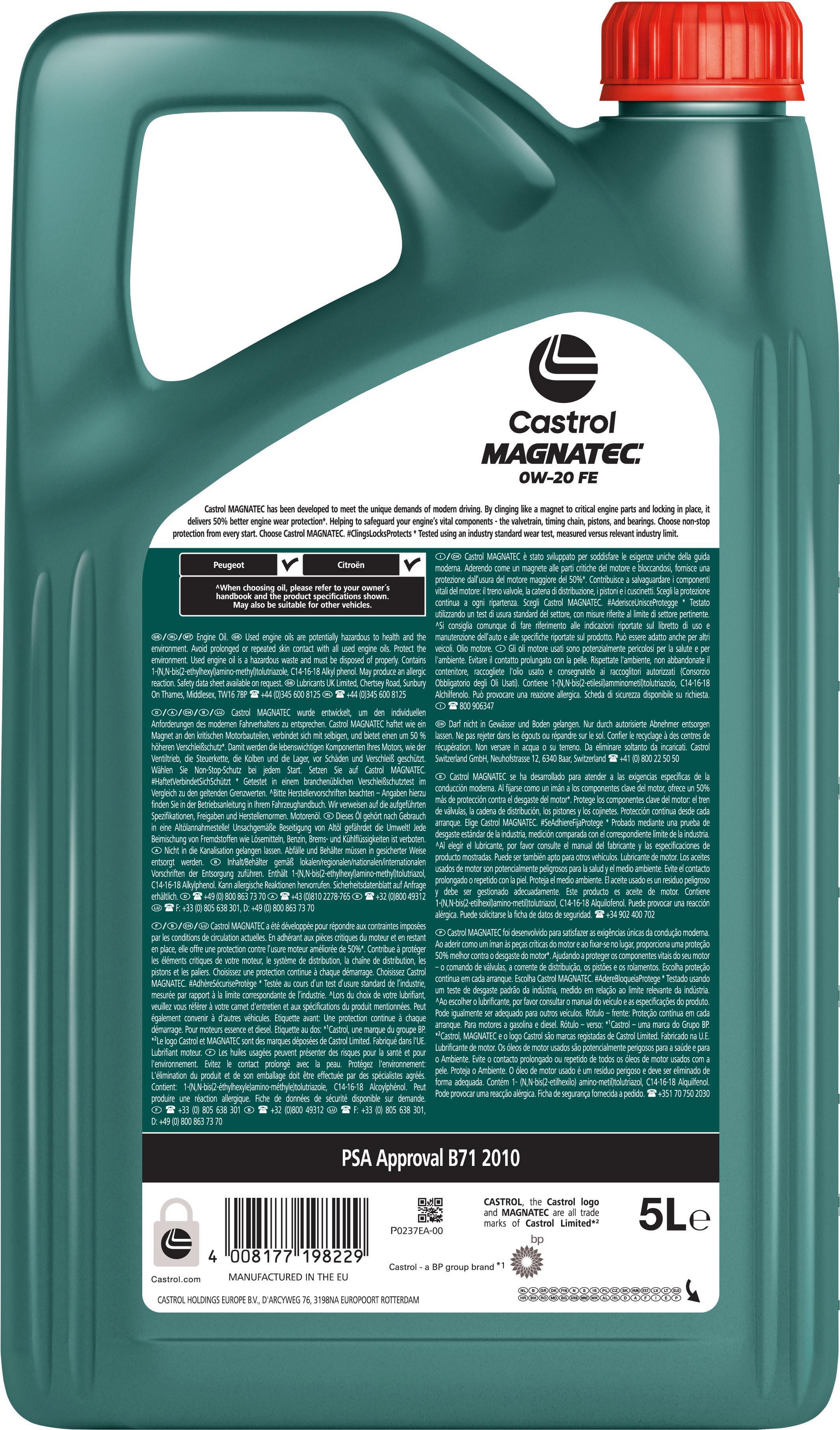 Castrol MAGNATEC 0W-20 FE 5L