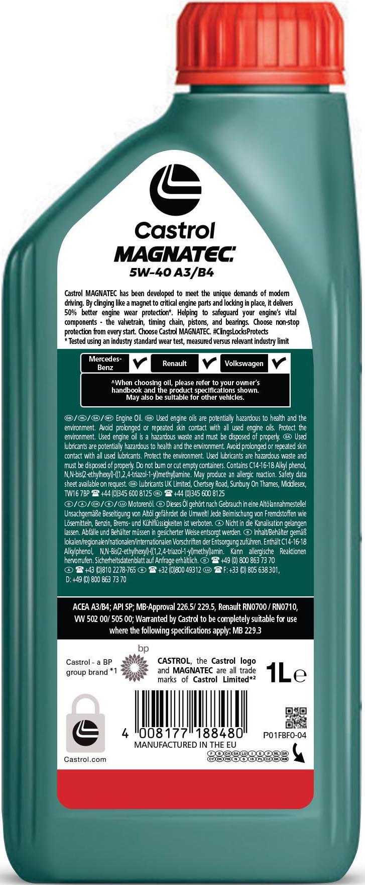 Castrol MAGNATEC 5W-40 A3/B4 1L