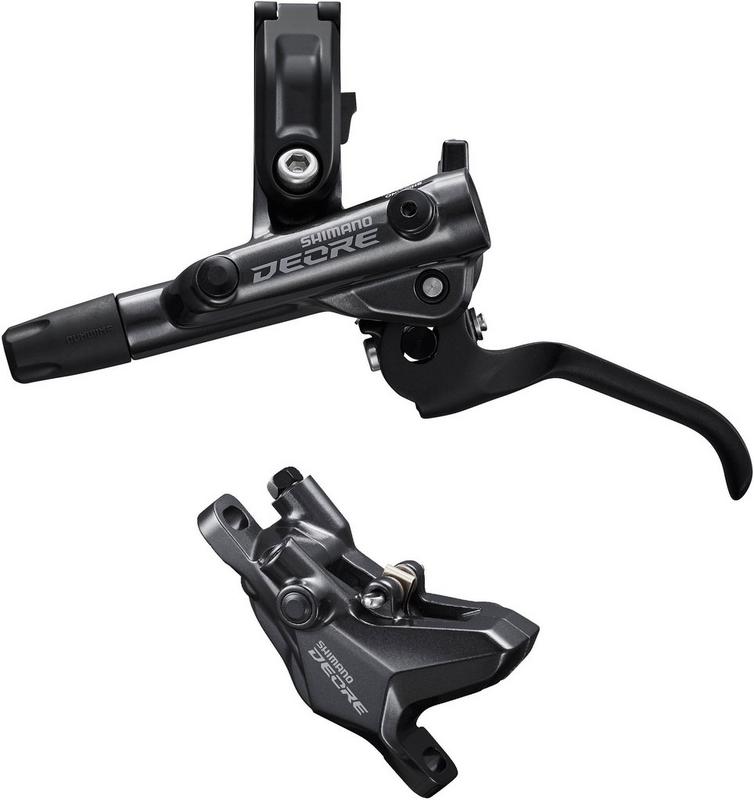 Halfords Shimano BR-M6100/BL-M6100 Deore bled brake lever/post mount 2 pot calliper, rear left | Extra 8% off for BC Members