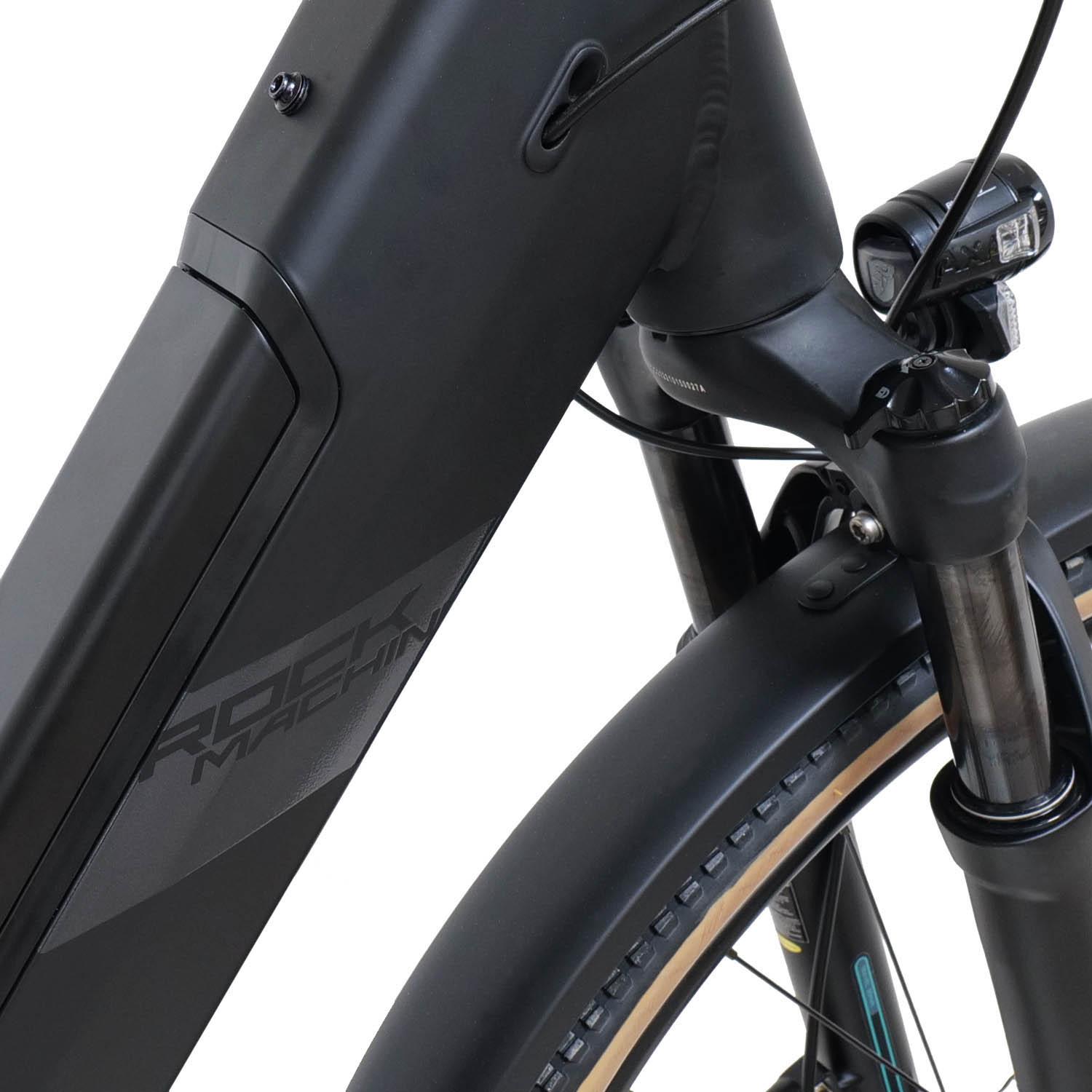 Rock Machine Crossride e450 Touring Electric Bike - Black - M, L Frames