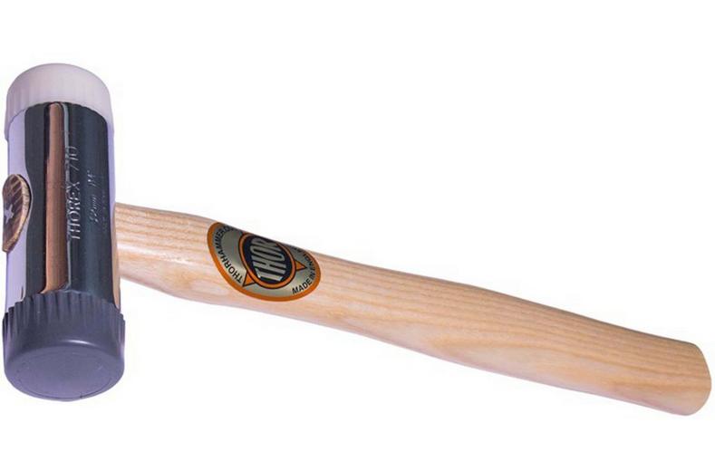 Thor Soft & Hard Face Thorex Nylon Hammer - Wood Handle 32mm 345g Thor Soft & Hard Face Thorex Nylon Hammer - Wood Handle 32mm 345g