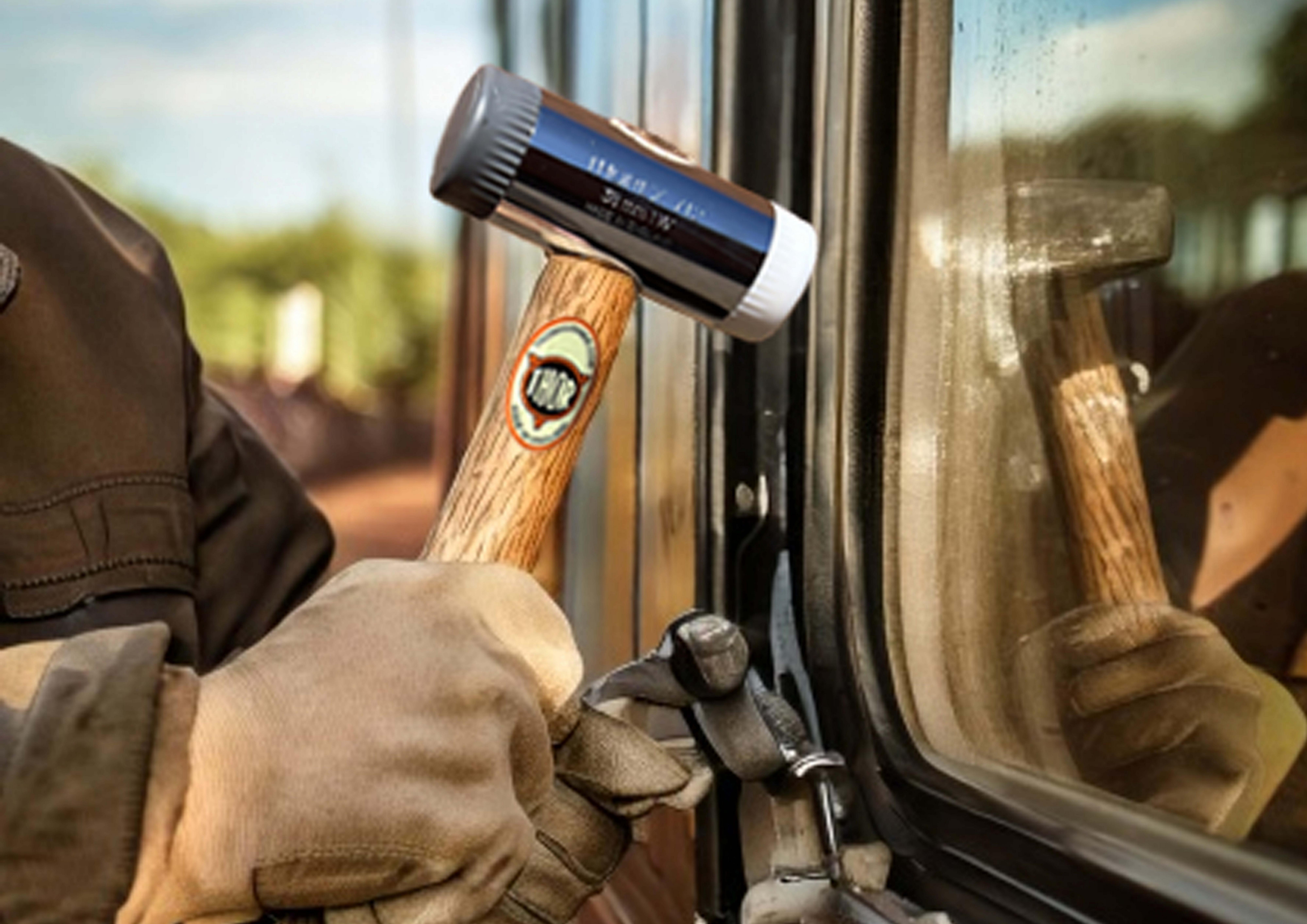 Thor Soft & Hard Face Thorex Nylon Hammer - Wood Handle 32mm 345g