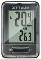 Halfords Cateye Velo 9 Wired Cycle Computer - Black | Extra 8% off for BC Members