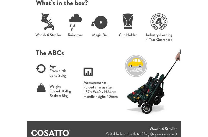 Cosatto Woosh 4 Stroller - Camille Cosatto Woosh 4 Stroller - Camille