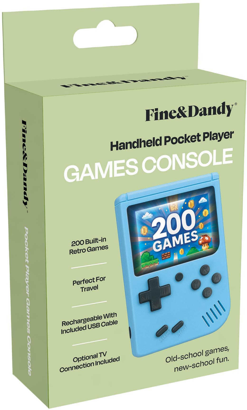Fine & Dandy Handheld Games Console - Red or Blue