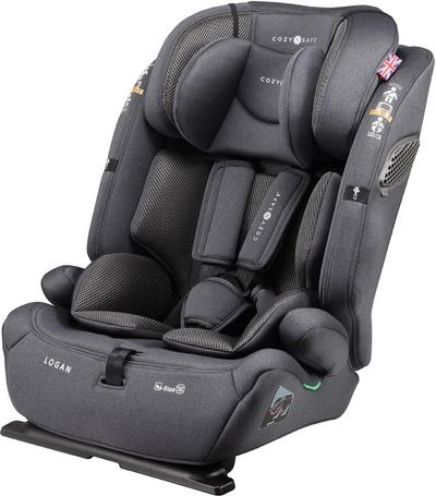 Cozy N Safe Logan Child Car Seat, 76-150cm - Black/Grey