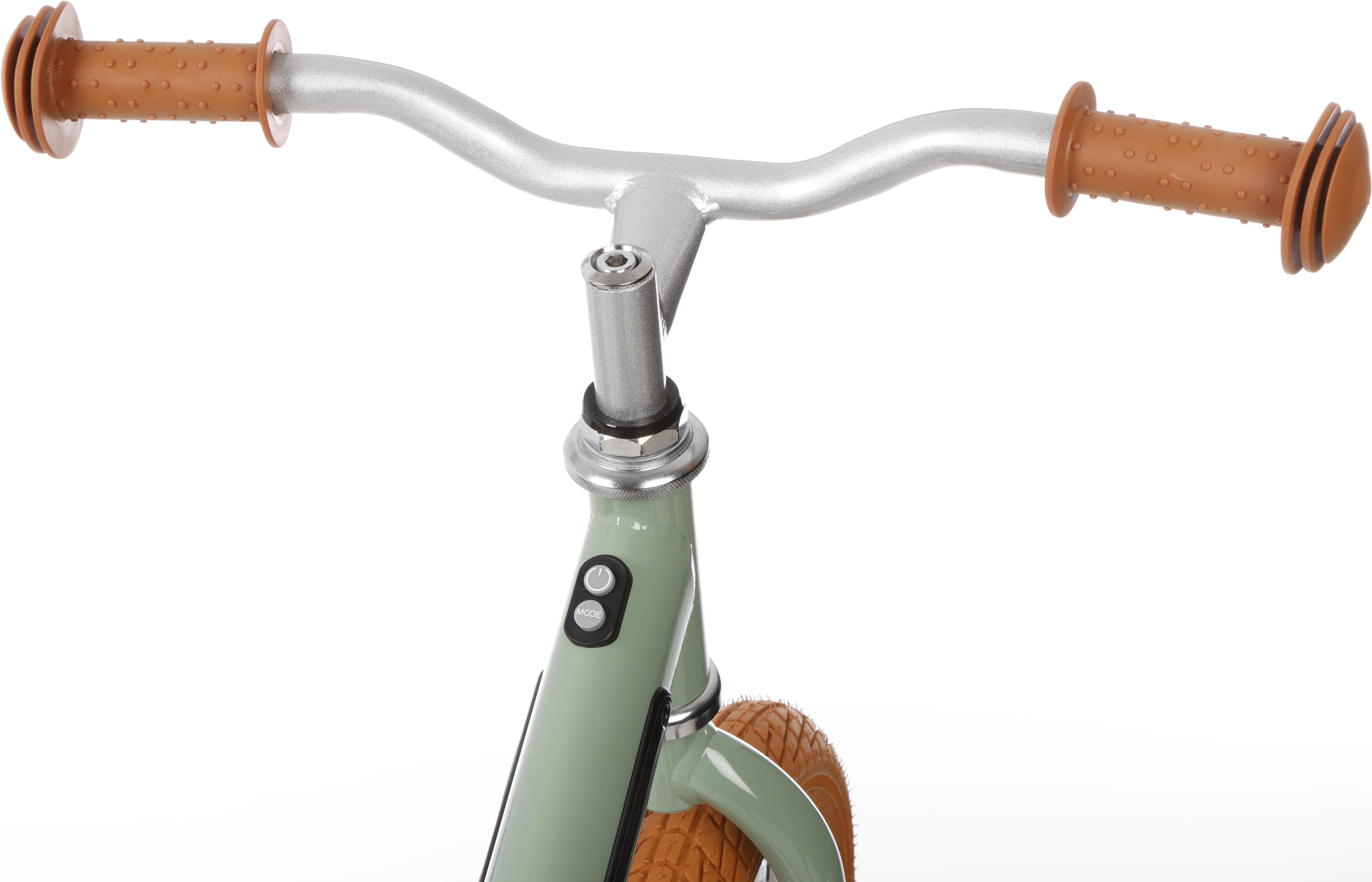Indi Light Up Balance Bike, Sage Green - 12" Wheel