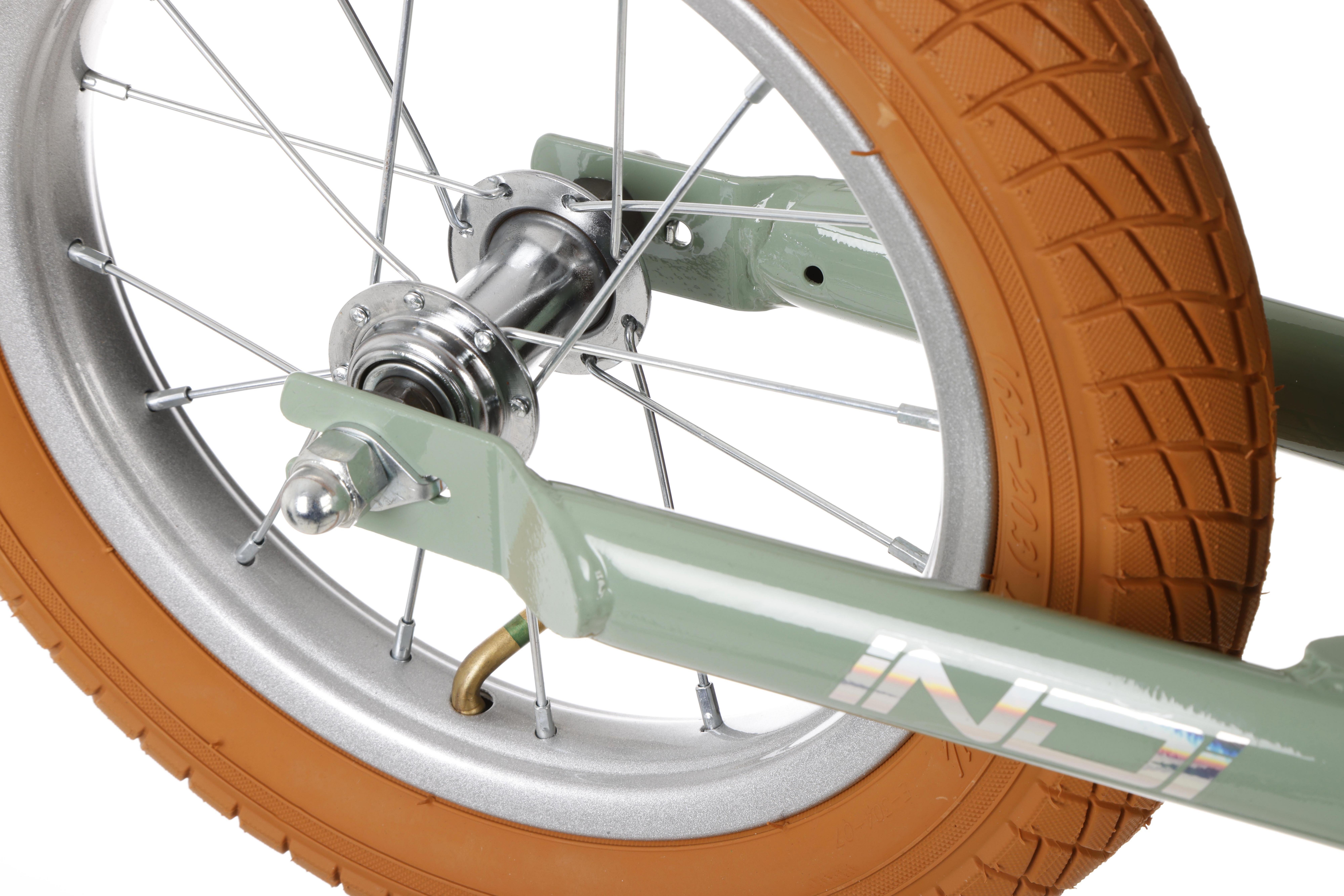 Indi Light Up Balance Bike, Sage Green - 12" Wheel