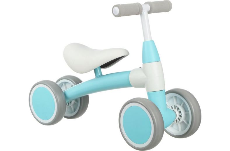 4 Wheel Balance Bike Ride On - Blue 4 Wheel Balance Bike Ride On - Blue