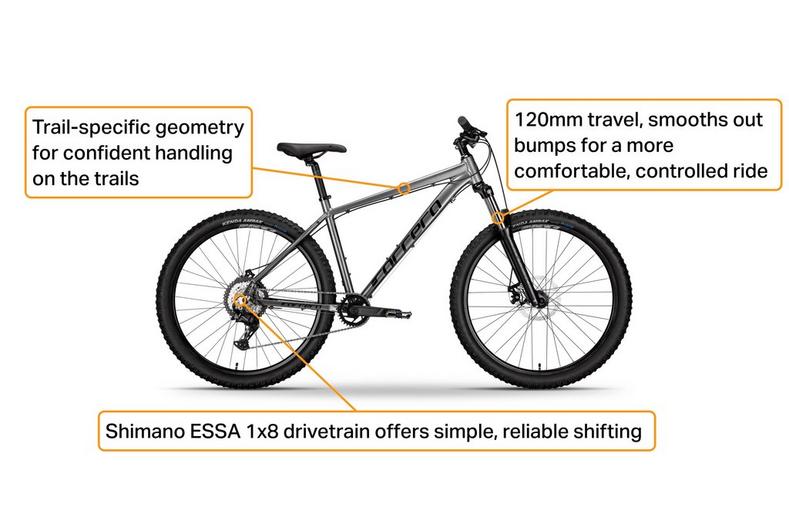 Carrera Vengeance Trail Mountain Bike - S, M, L, XL Frames Carrera Vengeance Trail Mountain Bike - S, M, L, XL Frames