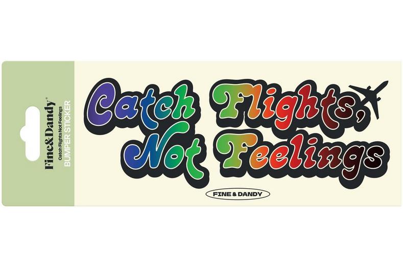 Catch Flights Bumper Sticker Catch Flights Bumper Sticker