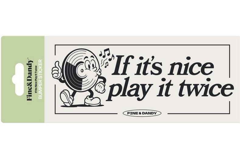Play It Twice Bumper Sticker Play It Twice Bumper Sticker