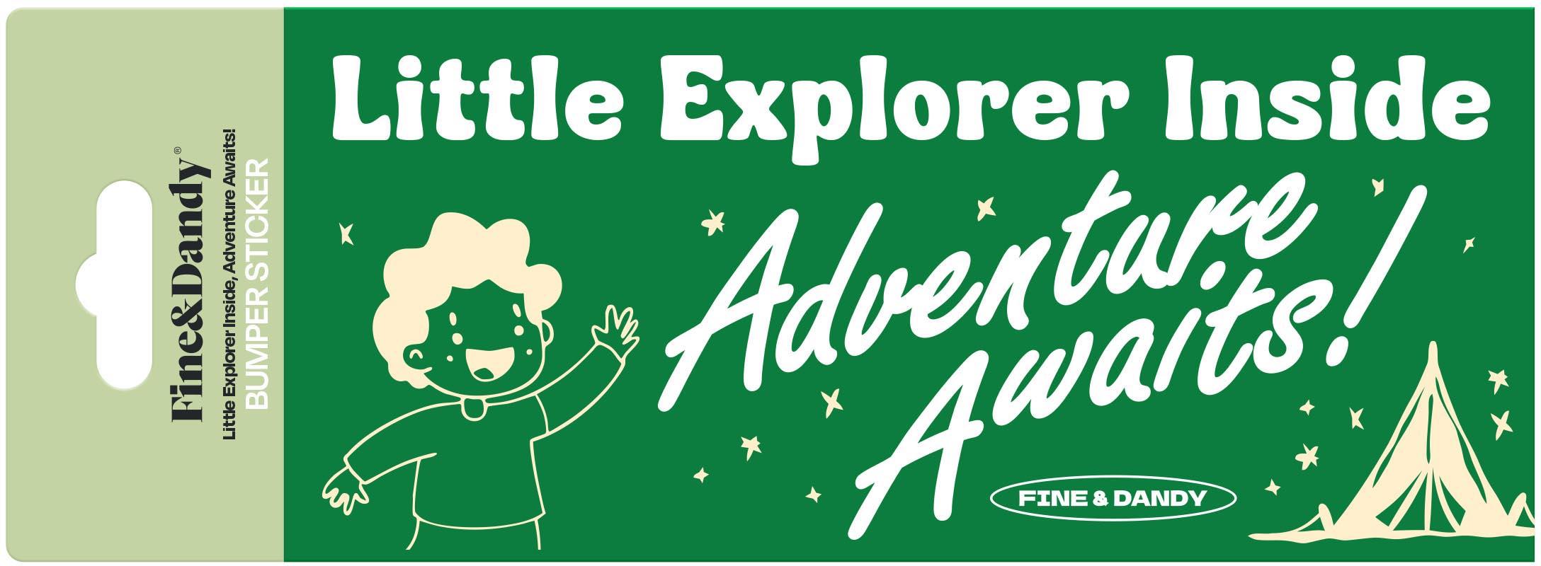 Little Explorer Bumper Sticker