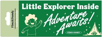 Little Explorer Bumper Sticker