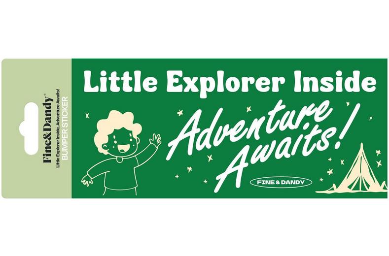 Little Explorer Bumper Sticker Little Explorer Bumper Sticker