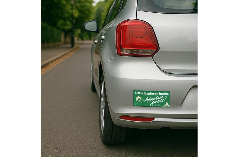 Little Explorer Bumper Sticker Little Explorer Bumper Sticker
