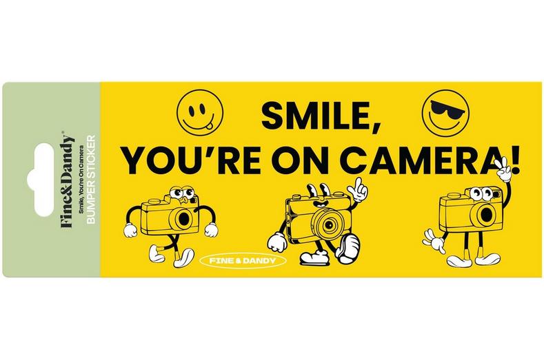 On Camera Bumper Sticker On Camera Bumper Sticker