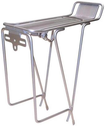 Tortec Tour Rear Rack With Spring Clip - Silver - 26-700c