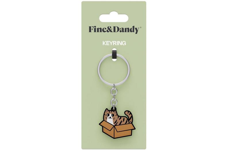 Fine & Dandy Tabby Cat Keyring Fine & Dandy Tabby Cat Keyring