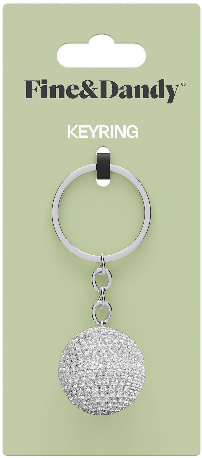 Fine & Dandy Disco Ball  Keyring