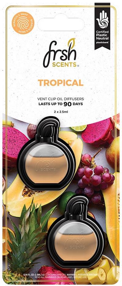 FRSH 2PK Vent Clip Air Freshener Tropical